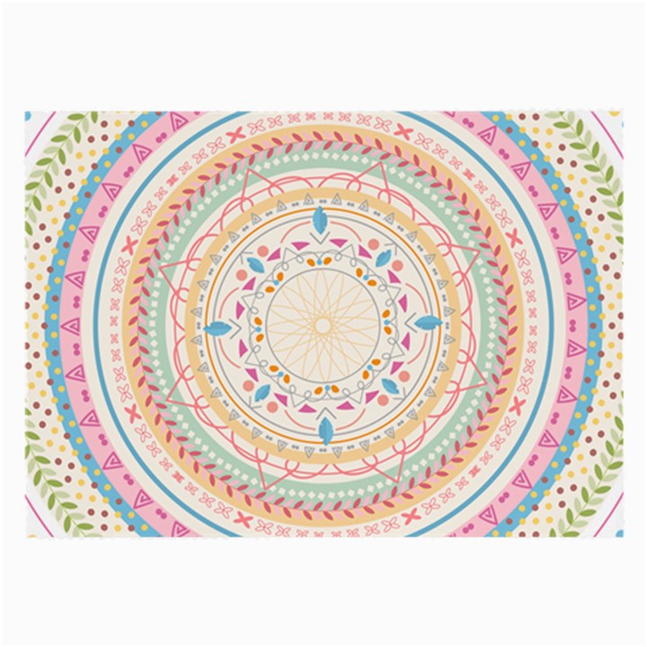 mandala pattern Large Glasses Cloth (2 Sides)