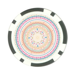 Mandala Pattern Poker Chip Card Guard by designsbymallika