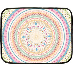 Mandala Pattern Fleece Blanket (mini) by designsbymallika