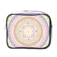 Mandala Pattern Mini Toiletries Bag (one Side) by designsbymallika