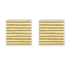 Golden Stripes Cufflinks (square) by designsbymallika