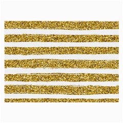 Golden Stripes Large Glasses Cloth (2 Sides) by designsbymallika