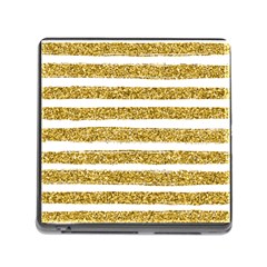 Golden Stripes Memory Card Reader (square 5 Slot) by designsbymallika