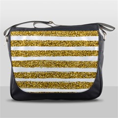 Golden Stripes Messenger Bag by designsbymallika