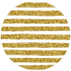 Golden Stripes Wooden Puzzle Round