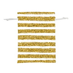 Golden Stripes Lightweight Drawstring Pouch (l)