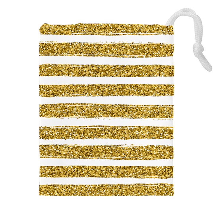 golden stripes Drawstring Pouch (4XL)