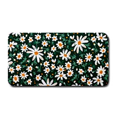 White Floral Pattern Medium Bar Mats by designsbymallika