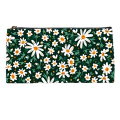 White Floral Pattern Pencil Cases by designsbymallika