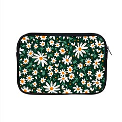 White Floral Pattern Apple Macbook Pro 15  Zipper Case by designsbymallika