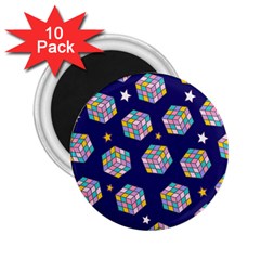 Cube Pattern 2 25  Magnets (10 Pack)  by designsbymallika