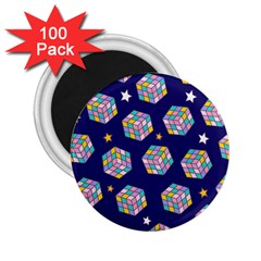 Cube Pattern 2 25  Magnets (100 Pack)  by designsbymallika