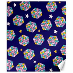 Cube Pattern Canvas 8  X 10  by designsbymallika