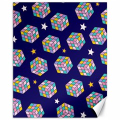 Cube Pattern Canvas 11  X 14  by designsbymallika