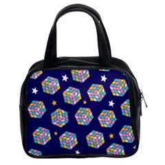 Cube Pattern Classic Handbag (two Sides) by designsbymallika