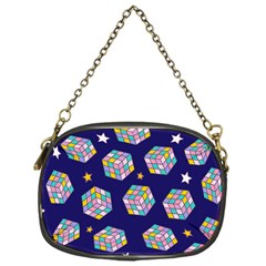 Cube Pattern Chain Purse (one Side) by designsbymallika