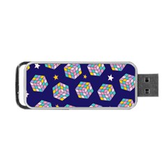 Cube Pattern Portable Usb Flash (two Sides) by designsbymallika