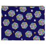 cube pattern Cosmetic Bag (XXXL) Back