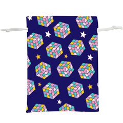 Cube Pattern  Lightweight Drawstring Pouch (xl)