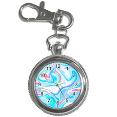 Blue Marble Print Key Chain Watches by designsbymallika