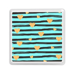 Stripes Heart Pattern Memory Card Reader (square)