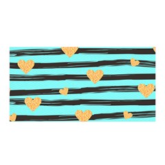 Stripes Heart Pattern Satin Wrap by designsbymallika