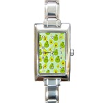 avocado love Rectangle Italian Charm Watch Front