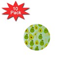 avocado love 1  Mini Buttons (10 pack)  Front