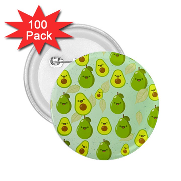 avocado love 2.25  Buttons (100 pack) 