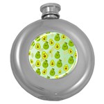 avocado love Round Hip Flask (5 oz) Front