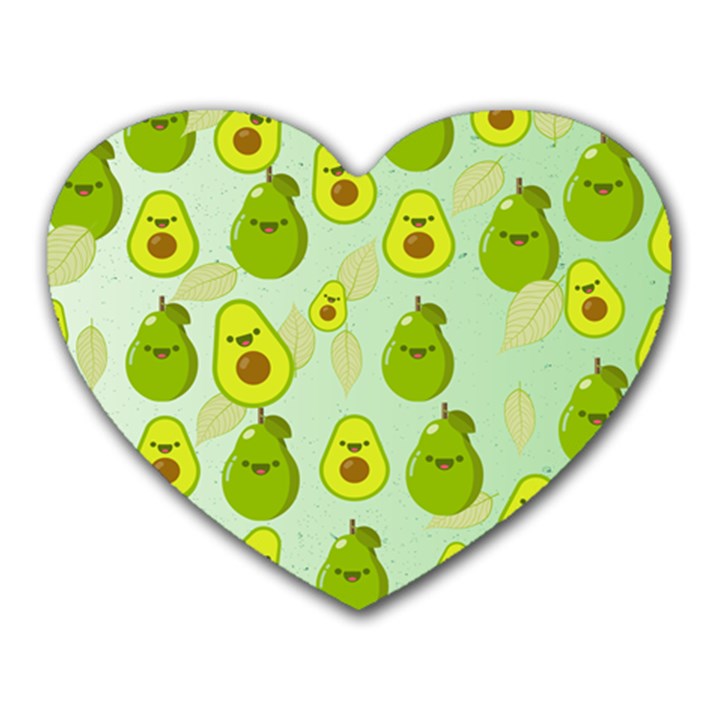 avocado love Heart Mousepads