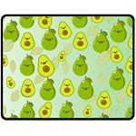 avocado love Double Sided Fleece Blanket (Medium)  58.8 x47.4  Blanket Front