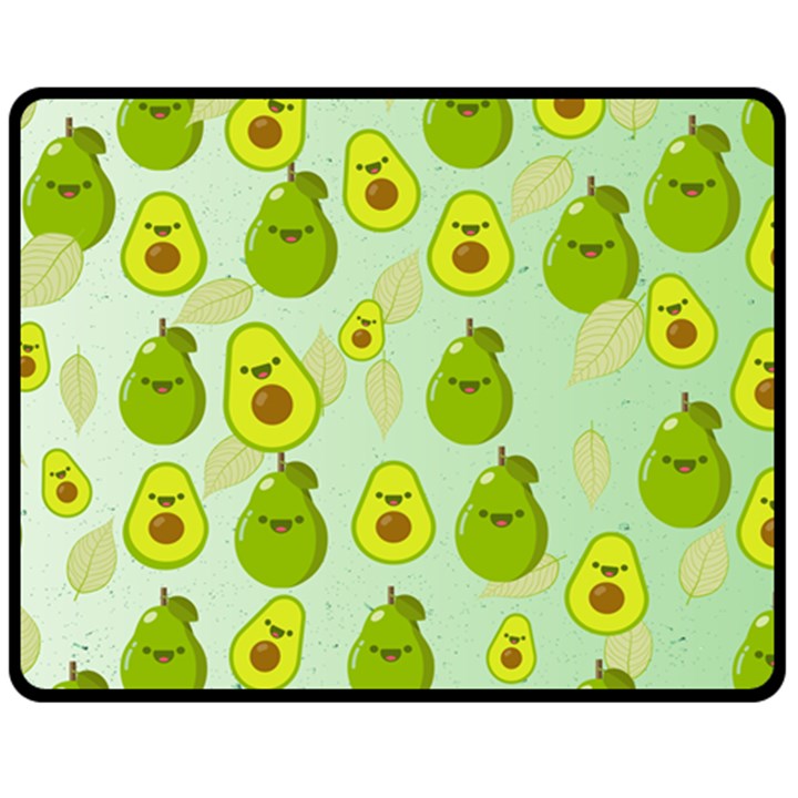 avocado love Double Sided Fleece Blanket (Medium) 