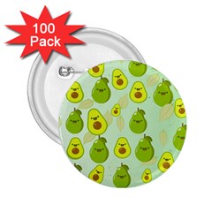 Avocado Love 2 25  Buttons (100 Pack)  by designsbymallika