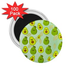 Avocado Love 2 25  Magnets (100 Pack)  by designsbymallika