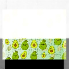 Avocado Love Rectangular Jigsaw Puzzl by designsbymallika