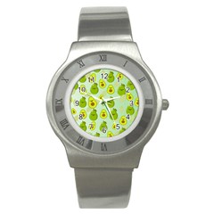 Avocado Love Stainless Steel Watch by designsbymallika