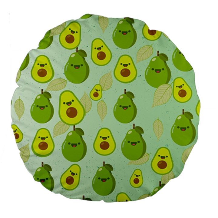 avocado love Large 18  Premium Round Cushions