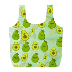 Avocado Love Full Print Recycle Bag (l) by designsbymallika