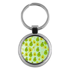 Avocado Love Key Chain (round) by designsbymallika