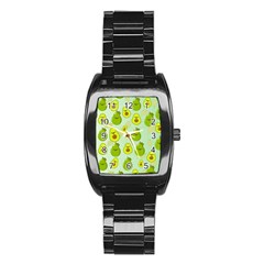 Avocado Love Stainless Steel Barrel Watch by designsbymallika