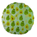 avocado love Large 18  Premium Flano Round Cushions Front