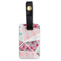 Pink Patchwork Luggage Tag (one Side) by designsbymallika