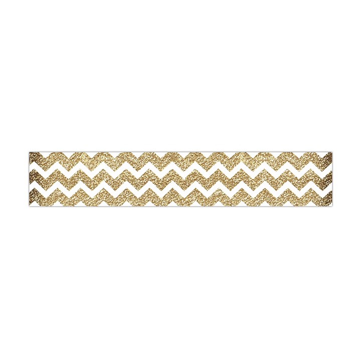 Gold Glitter Chevron Flano Scarf (Mini)