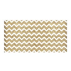 Gold Glitter Chevron Satin Wrap