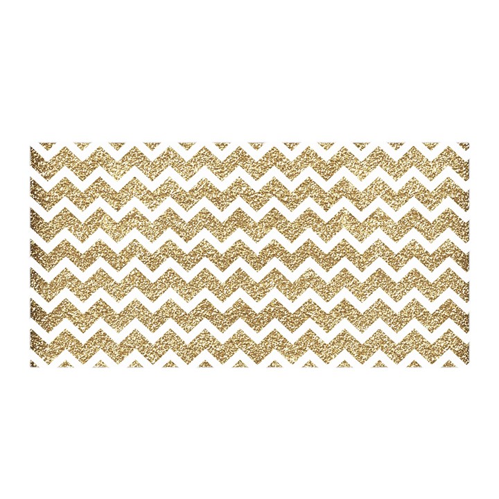 Gold Glitter Chevron Satin Wrap