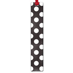 Black With White Polka Dots Large Book Marks by mccallacoulture