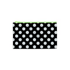 Black With White Polka Dots Cosmetic Bag (xs) by mccallacoulture