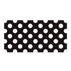 Black With White Polka Dots Satin Wrap by mccallacoulture