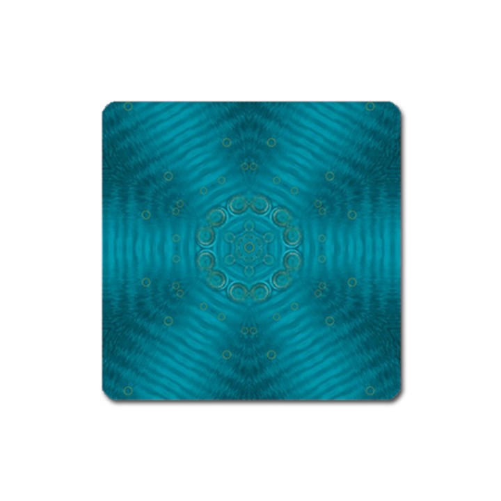 Spiritual Sun Is Raising Over The Peace Of Mind Sea Square Magnet